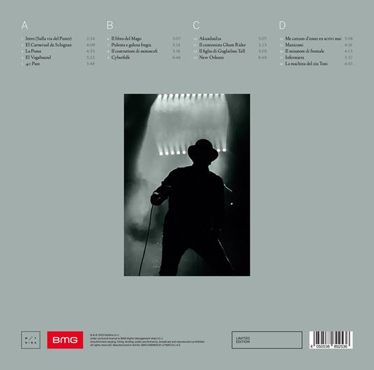 Davide Van De Sfroos Live 2022 (180 gr. Limited & Numbered Edition) - Vinile LP di Davide Van De Sfroos - 3
