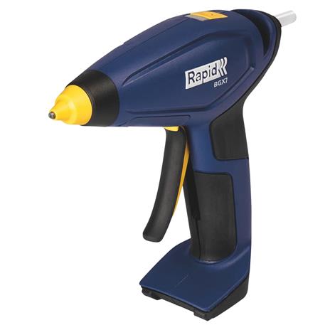 Rapid Pistola per Colla a Caldo a Batteria BGX7 Blu e Gialla - 2