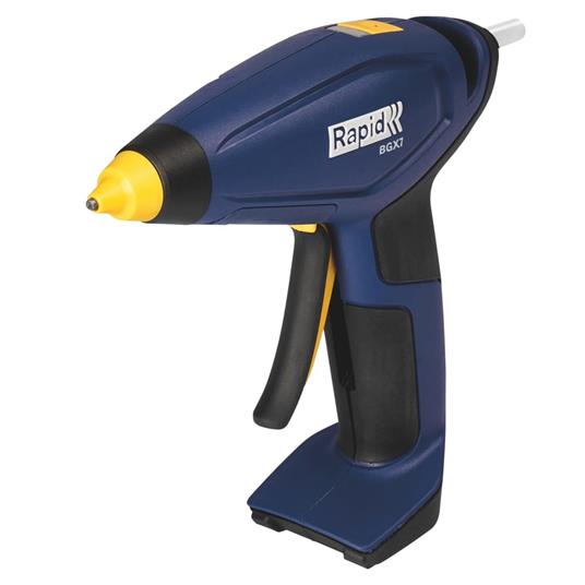 Rapid Pistola per Colla a Caldo a Batteria BGX7 Blu e Gialla - 2