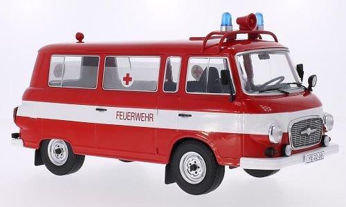Barkas B 1000 Mini Bus Fire Brigade Ambulance 1:18 Model MCG18010