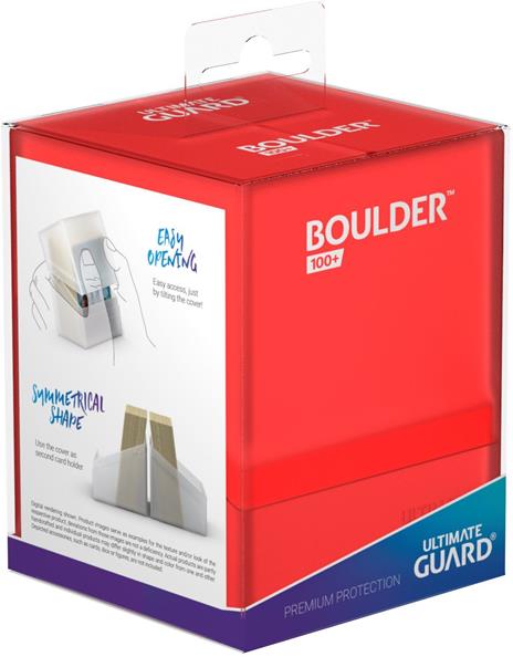 Ultimate Guard Boulder Deck Case 100+ Standard Size Ruby - 5