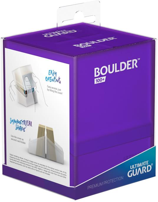 Ultimate Guard Boulder Deck Case 100+ Standard Size Amethyst - 5
