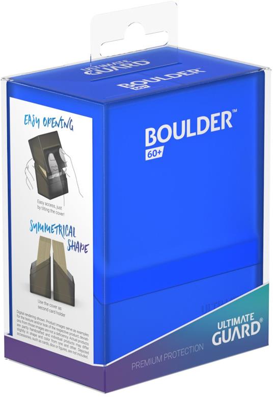 Ultimate Guard Boulder Deck Case 60+ Standard Size Sapphire Ultimate Guard - 5