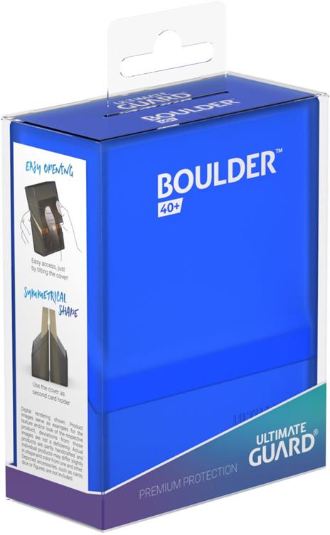 Ultimate Guard Boulder Deck Case 40+ Standard Size Sapphire Ultimate Guard - 5