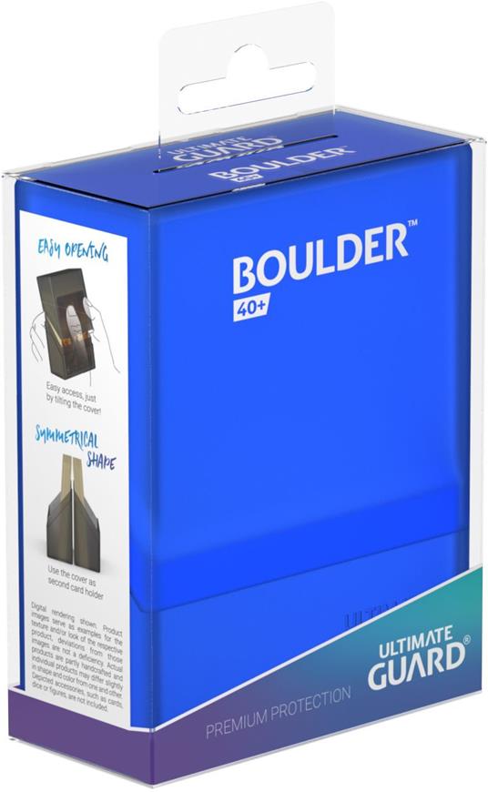 Ultimate Guard Boulder Deck Case 40+ Standard Size Sapphire Ultimate Guard - 5