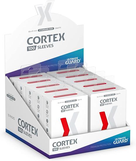 Ultimate Guard Cortex Sleeves Standard Size Red (100) Ultimate Guard - 5