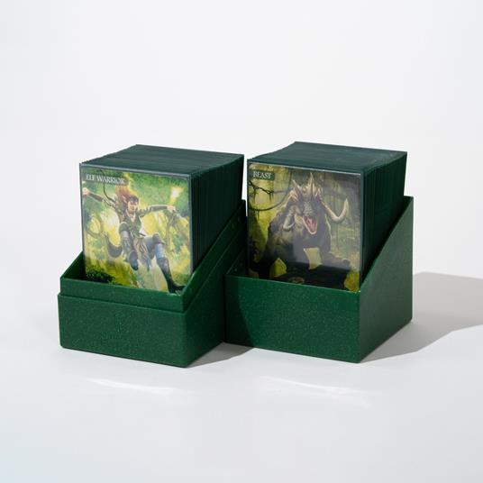 Ultimate Guard Return To Earth Boulder Deck Case 100+ Standard Size Green Ultimate Guard - 5