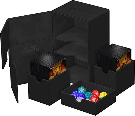 Ultimate Guard Twin Flip`n`Tray 160+ XenoSkin Monocolor Black Ultimate Guard - 5