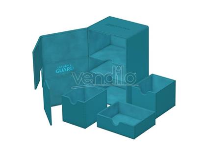 Ultimate Guard Twin Flip`n`Tray 160+ XenoSkin Monocolor Petrol Ultimate Guard