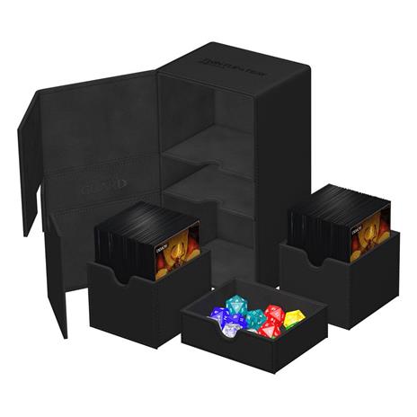 Ultimate Guard Twin Flip`n`Tray 200+ XenoSkin Monocolor Black - 2