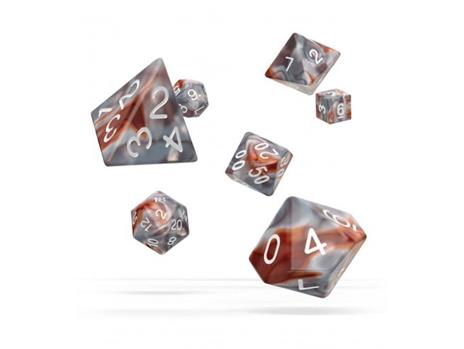 Oakie Doakie Dice RPG Set Gemidice - Silver-Rust (7) Oakie Doakie Dice