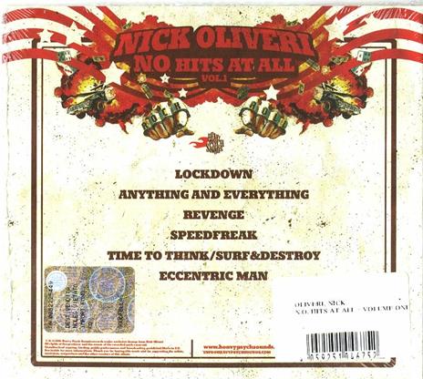 N.o. Hits at All vol.1 - CD Audio di Nick Oliveri - 2
