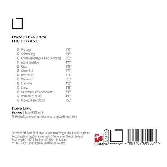Hic et Nunc - CD Audio di Ivano Leva - 2
