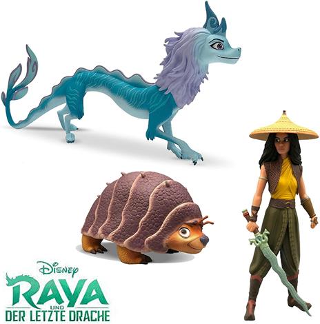 Bullyland 11501 – Statuetta Disney Raya e l''ultimo drago, circa 8,4 x 14 cm, ideale come statuetta per torta, fedele ai dettagli, senza PVC, ottimo regalo per bambini per giocare fantasioso - 2