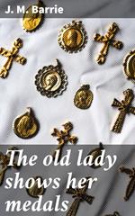 The old lady shows her medals