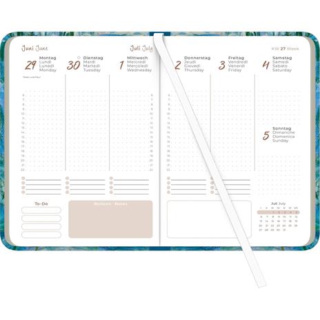 ALPHA EDITION - Agenda 2026, 10,7x15,2 cm, Lady Journal Monet - 2