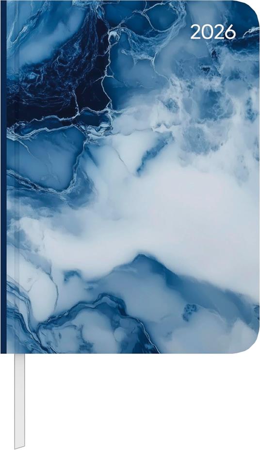 ALPHA EDITION - Agenda 2026, 10,7x15,2 cm, Daily Journal Marble
