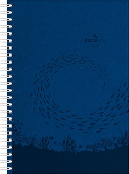 ALPHA EDITION - Agenda 2026, 15x21 cm, settimanale spiralata Ocean