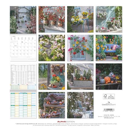 ALPHA EDITION - Calendario 2026 da muro, 12 mesi, 30x30 cm, Garden & Decoration - 2