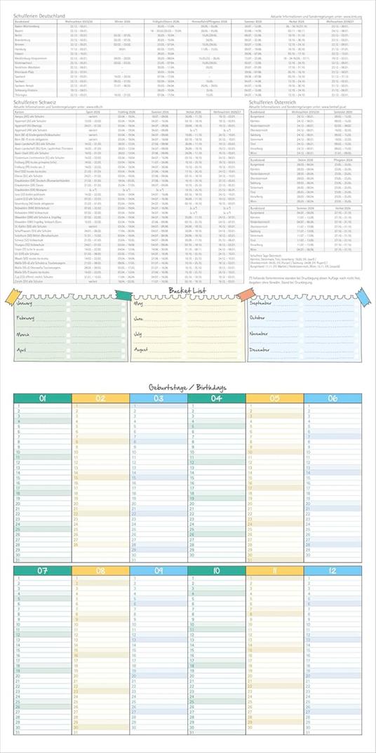 ALPHA EDITION - Calendario 2026 da muro, 12 mesi, 30x30 cm, Dogs - 3