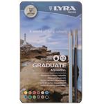 Pastelli acquarellabili Lyra Graduate Aquarell. Scatola in metallo 12 colori assortiti