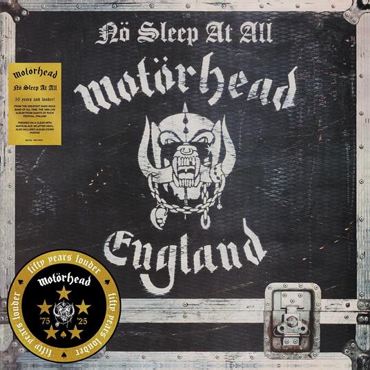 No Sleep at All (50th Anniversary Clear Splatter Vinyl Edition) - Vinile LP di Motörhead
