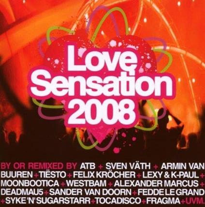 Love Sensation 2008 - CD Audio
