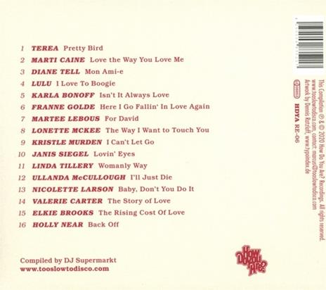 The Ladies of Too Slow to Disco vol.2 - CD Audio - 2