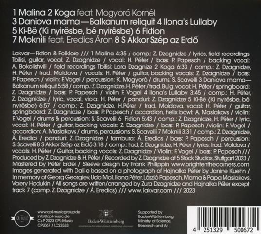 Fiction And Folklore - CD Audio di Lakvar