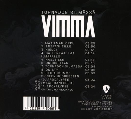 Tornadon Silmassa - CD Audio di Vimma