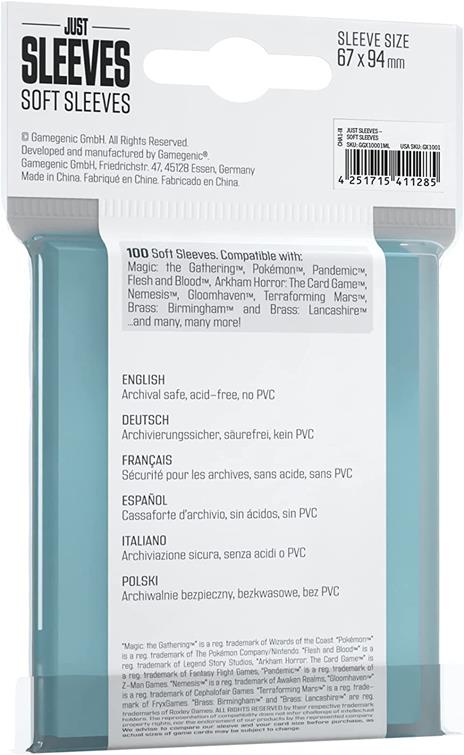 Just Sleeves - Soft Sleeves 67x94mm (100) - 2