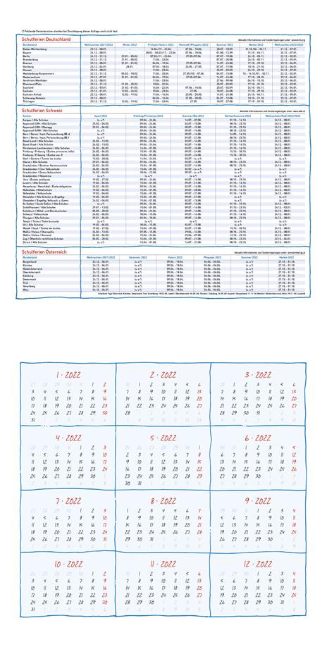 Calendario 2022 da muro Alpha Edition, Organizza famiglia, 12 mesi, 30x30 cm - 2