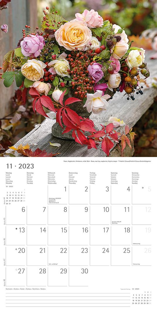 Calendario 2023 da muro Fiori, Alpha Edition, 12 mesi, 30x30 cm - 13