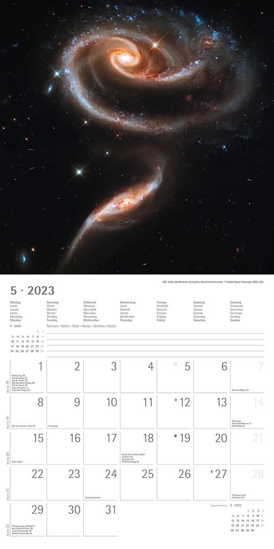 Calendario 2023 da muro Spazio, Alpha Edition, 12 mesi, 30x30 cm - 7