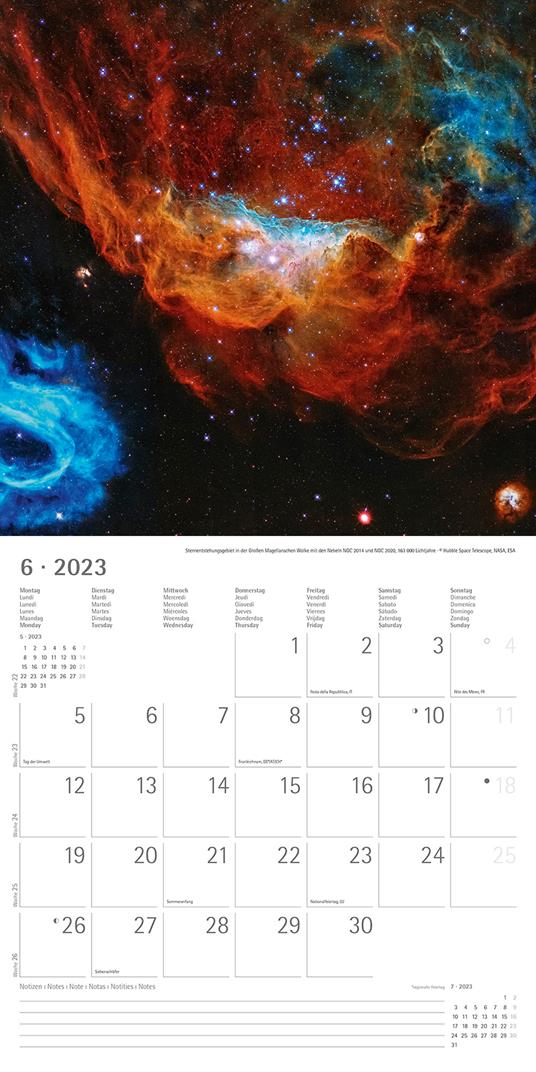 Calendario 2023 da muro Spazio, Alpha Edition, 12 mesi, 30x30 cm - 8