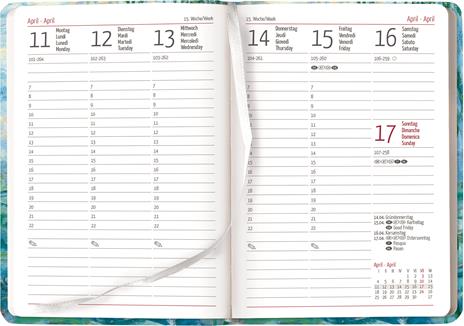 Agenda Settimanale Ladytimer 2023, Alpha Edition, formato tascabile 10,7x15,2 cm, Monet, 192 pagine - 2