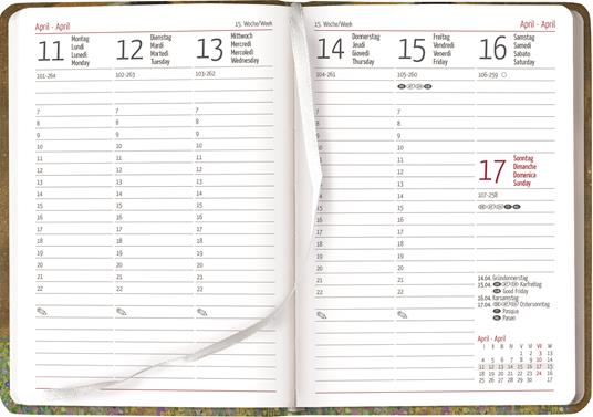 Agenda Settimanale Ladytimer 2023, Alpha Edition, formato tascabile 10,7x15,2 cm, Klimt, 192 pagine - 2