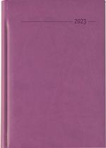 Agenda Giornaliera Monocromo 2023, Alpha Edition, Formato Grande 15x21 cm, Similpelle Rosa, 352 pagine