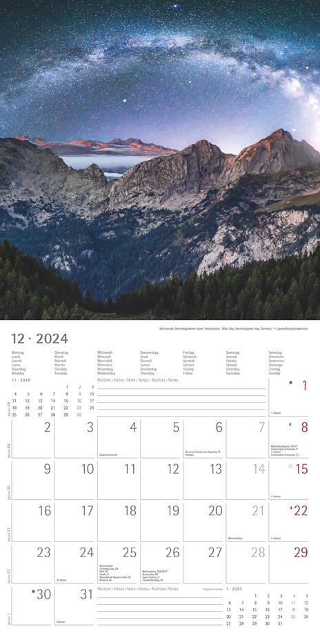 Alpha Edition - Calendario 2024 da muro Emotions, 12 mesi, 30x30 cm - 14