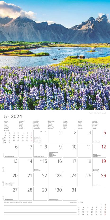 Alpha Edition - Calendario 2024 da muro Emotions, 12 mesi, 30x30 cm - 7