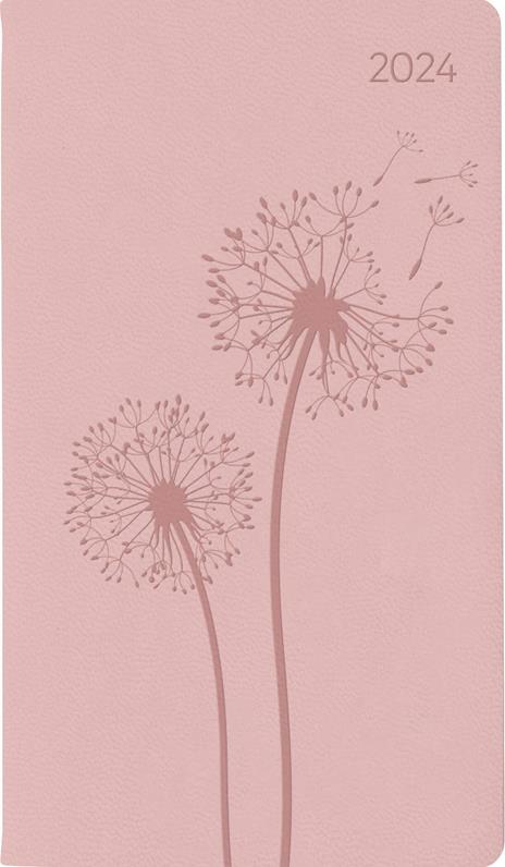 Alpha Edition - Agenda Settimanale Ladytimer Slim Deluxe 2024, 9x15,6 cm, Salmon, 128 pagine