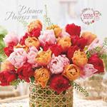 Alpha Edition - Calendario 2025 da muro Flowers, 12 mesi, 30x30 cm