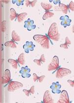 Alpha Edition - Agenda Settimanale Ladytimer Grande 2025, 15x21 cm, Pastel Butterflies, 128 pagine