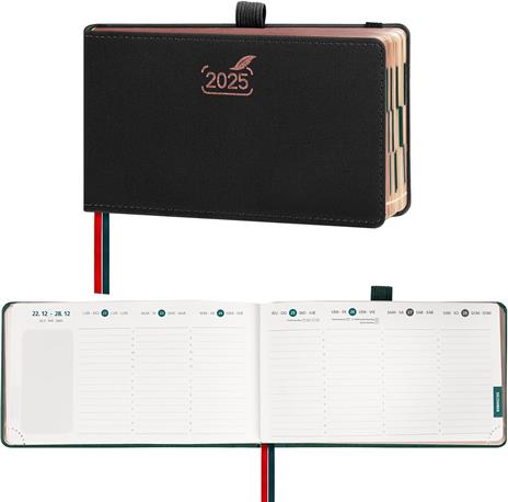 Alpha Edition - Agenda Settimanale Ladytimer Mini 2025, 8x11,5 cm, Blowballs, 144 pagine