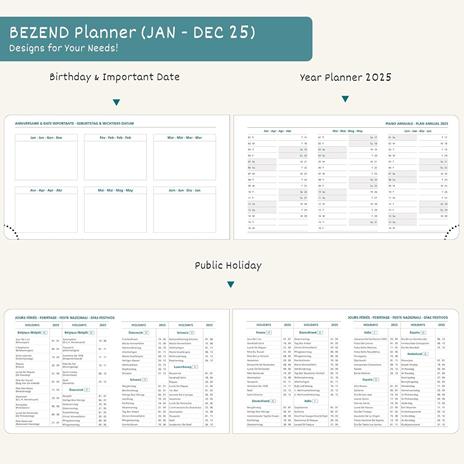 Alpha Edition - Agenda Settimanale Ladytimer Mini 2025, 8x11,5 cm, Blowballs, 144 pagine - 4