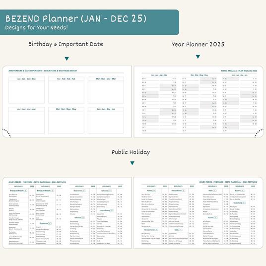 Alpha Edition - Agenda Settimanale Ladytimer Mini 2025, 8x11,5 cm, Blowballs, 144 pagine - 4