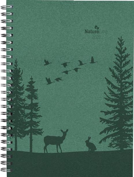 Alpha Edition - Agenda Settimanale Nature Line 2025, 15x21 cm , Forest, 128 pagine