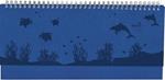 Alpha Edition - Agenda Settimanale Da Tavolo Nature Line 2025, 29,7x13,5 cm, Ocean, Spiralata
