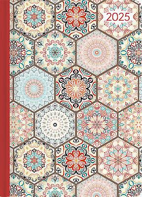 Alpha Edition - Agenda Settimanale Ladytimer 2025, formato tascabile 10,7x15,2 cm, Oriental Pattern, 192 pagine