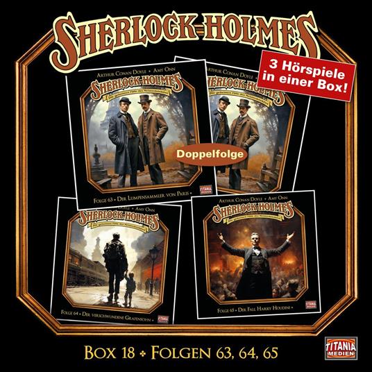 Sherlock Holmes - Die geheimen Fälle des Meisterdetektivs, Box 18: Folgen 63, 64, 65